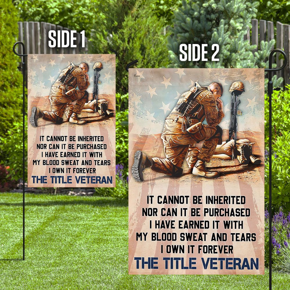 It Cannot Be Inherited The Title Veteran Flag