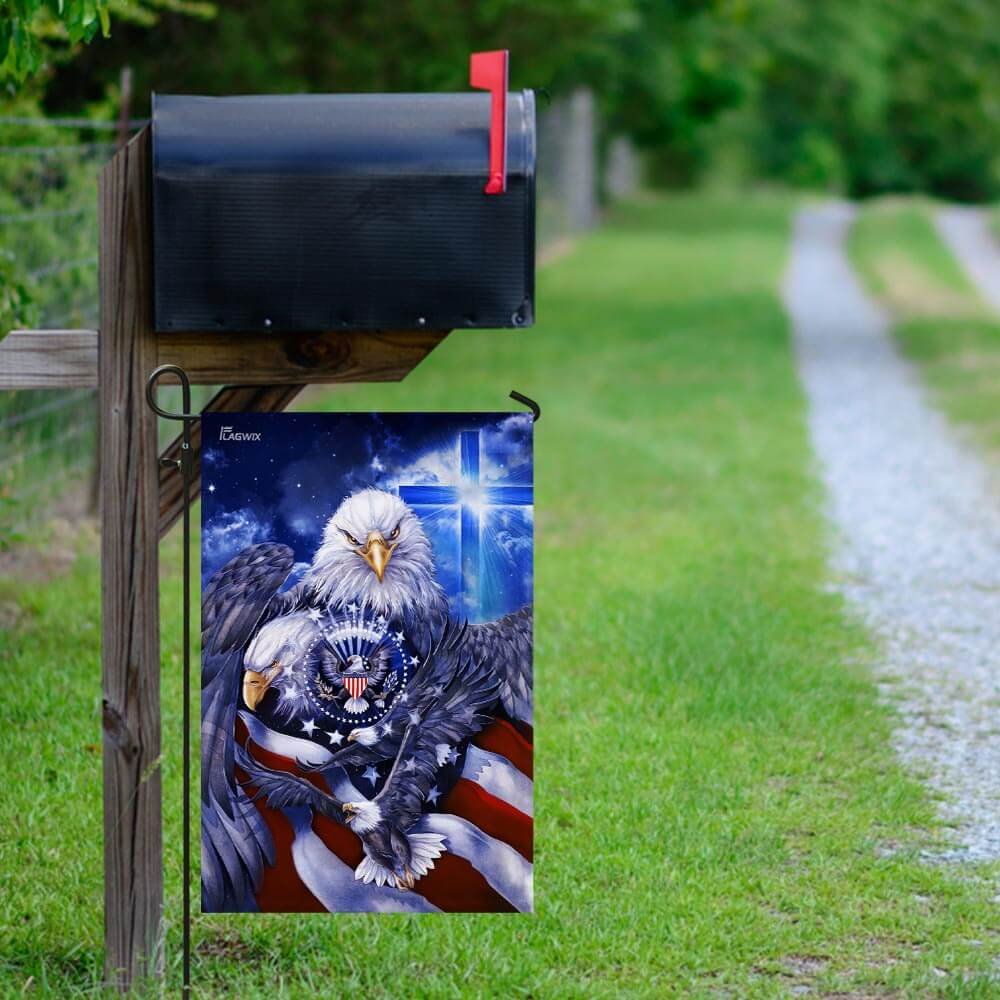 God Bless America. Eagle Flag