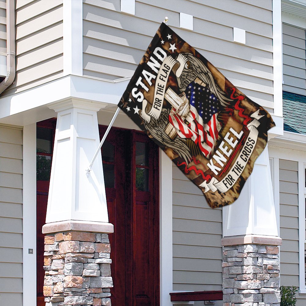 Stand For The Flag Kneel For The Cross Flag