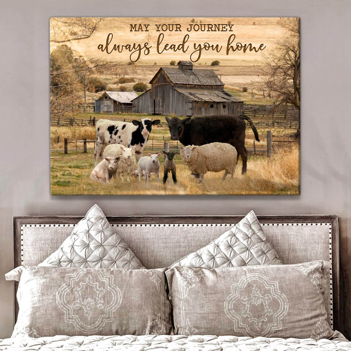 Canvas Poster Farm May Your Journey