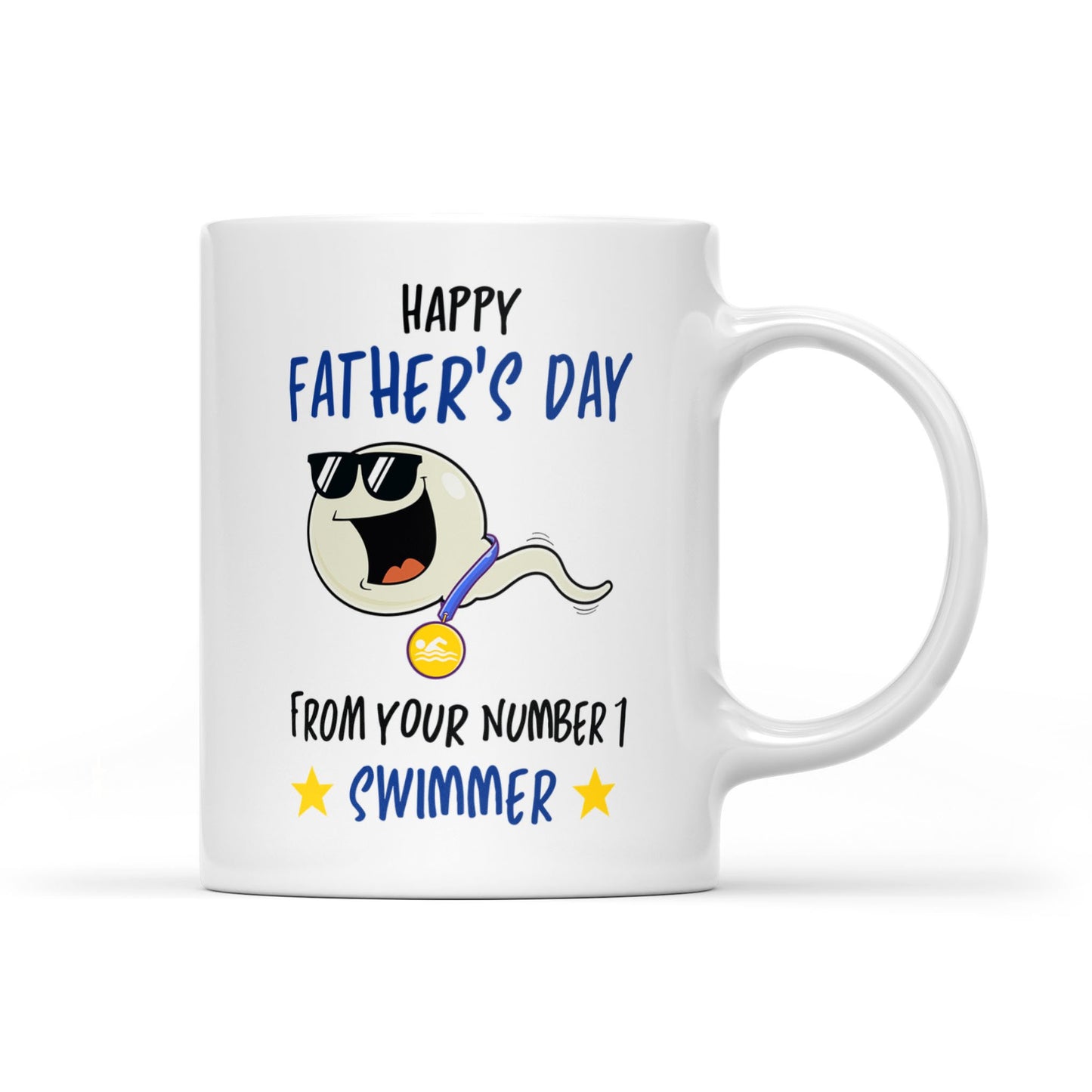 Happy Father's Day From Your Swimming Champion Mug Gift For Dad - MostSuit