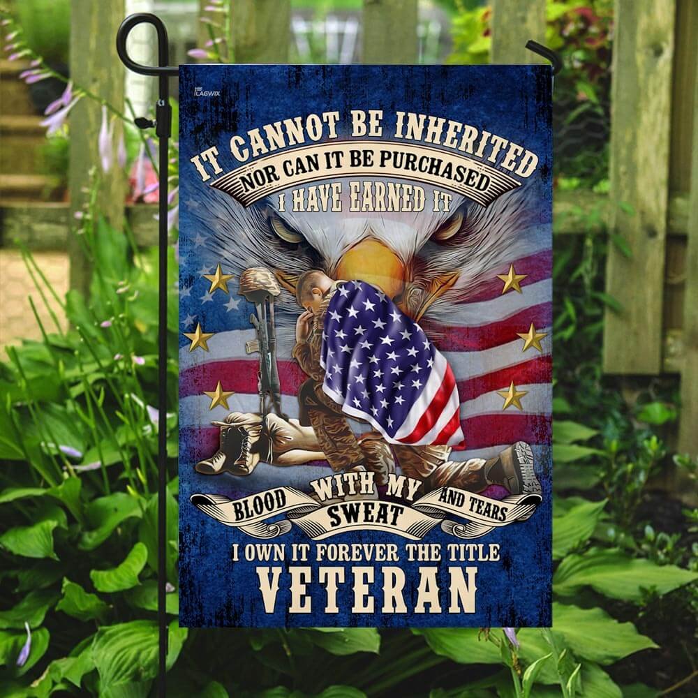 Forever The Title Veteran American Flag