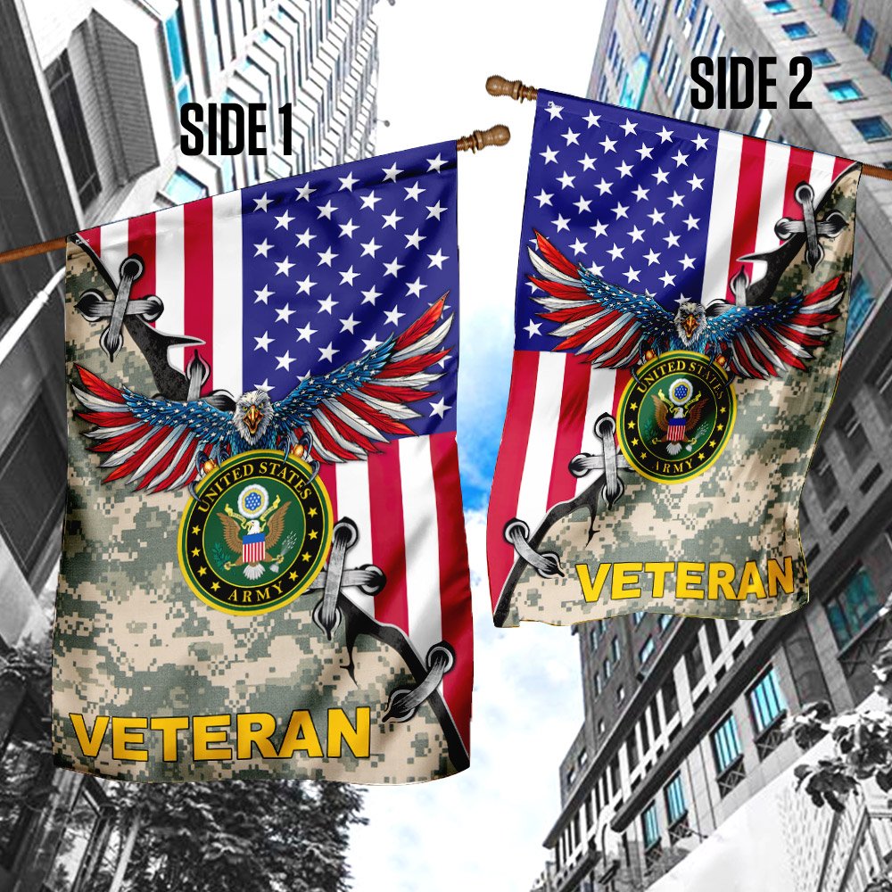 United States Army Veteran American US Flag