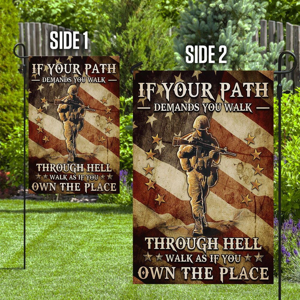 Veteran - Walk As If You Own The Place Flag