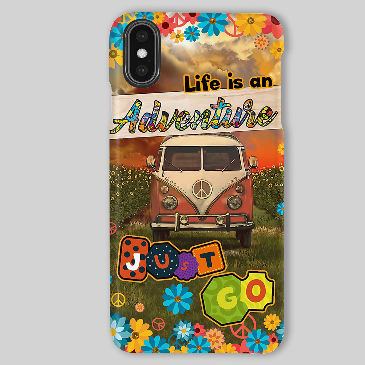 Camping Phone Cases | Hippie Motorhome | iPhone/Samsung Case - Gift for Campers