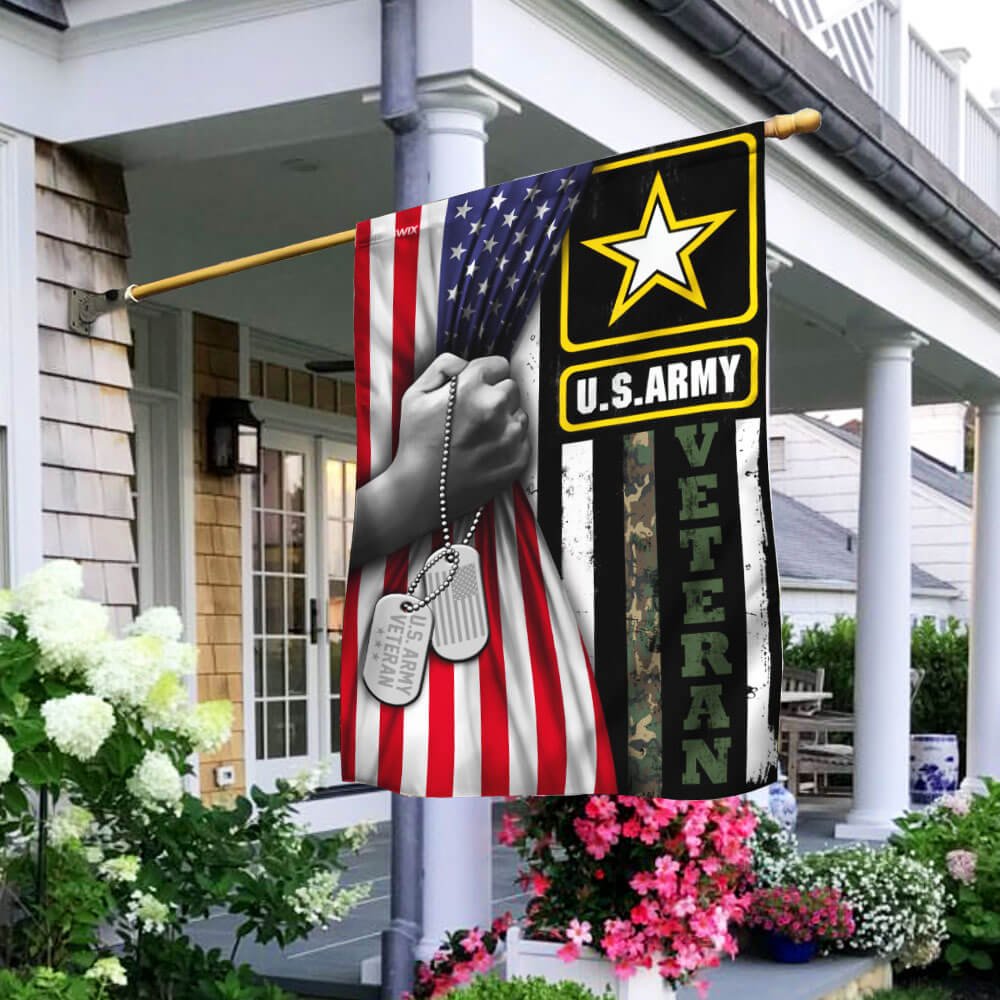 United States Army Veteran America Flag