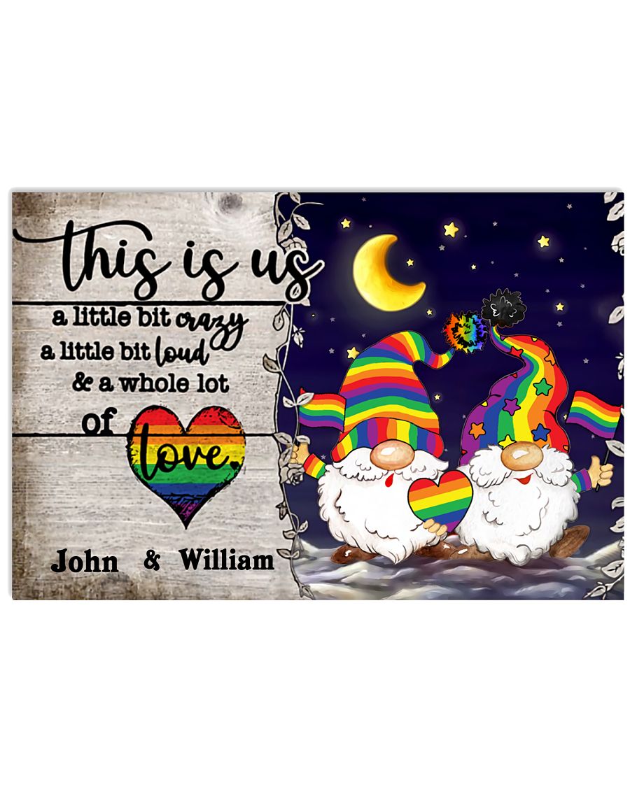 Personalized LGBT - Gnome This is us Poster
