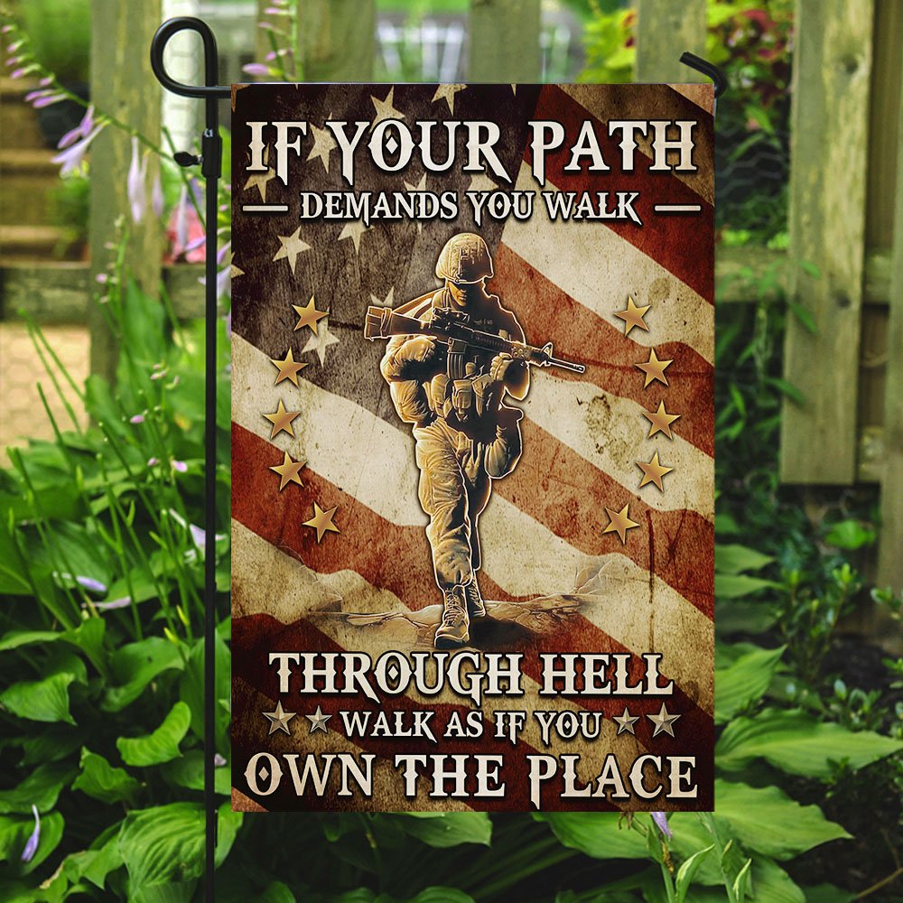 Veteran - Walk As If You Own The Place Flag