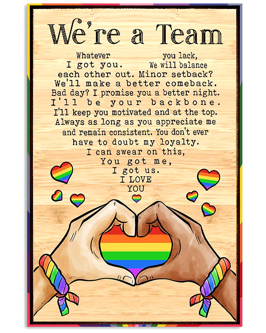 LGBT - We're A Team Poster