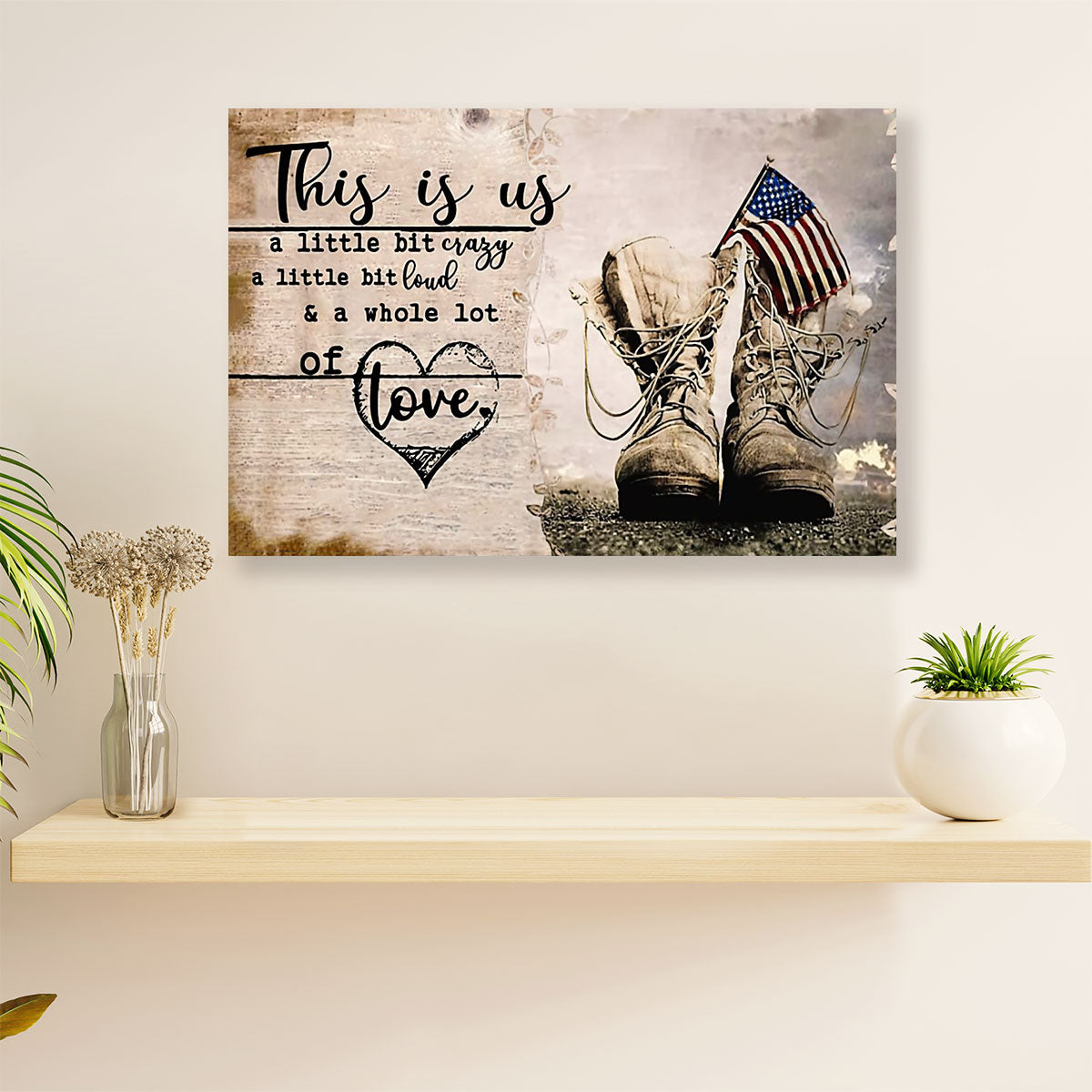 American Veteran Poster | This is Us | Wall Art Gift for Veteran's Day US Navy Army