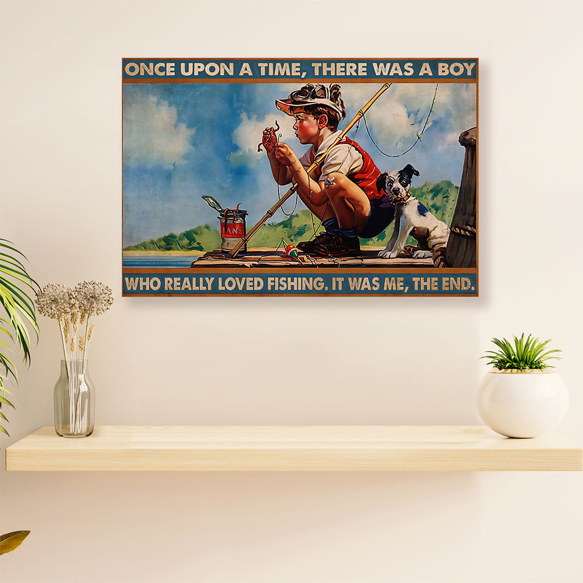 Fishing Poster Print | There Was A Boy | Wall Art Gift for Fisherman