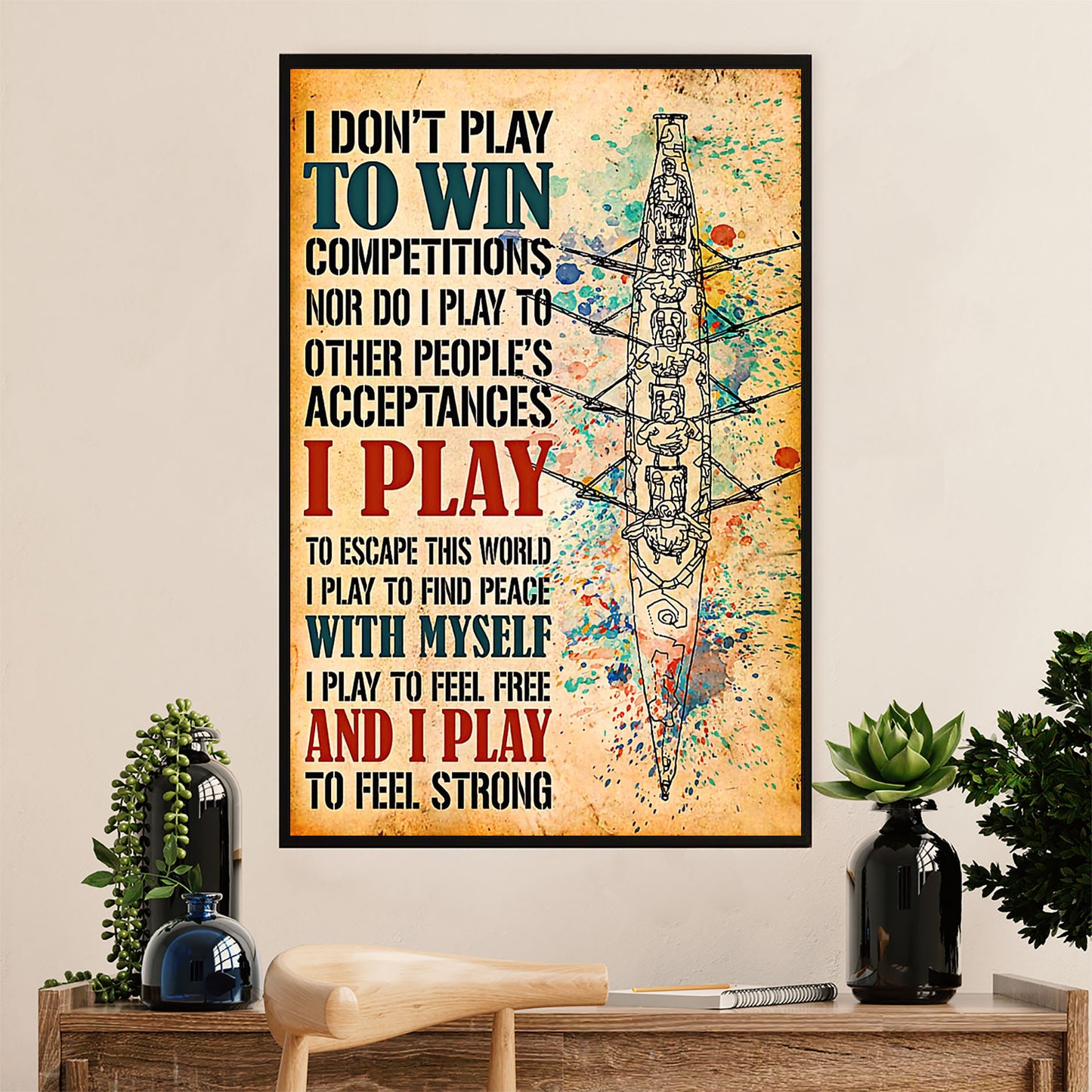 Kayaking Canvas Wall Art Prints | Lose My Mind | Home Décor Gift for Kayaker