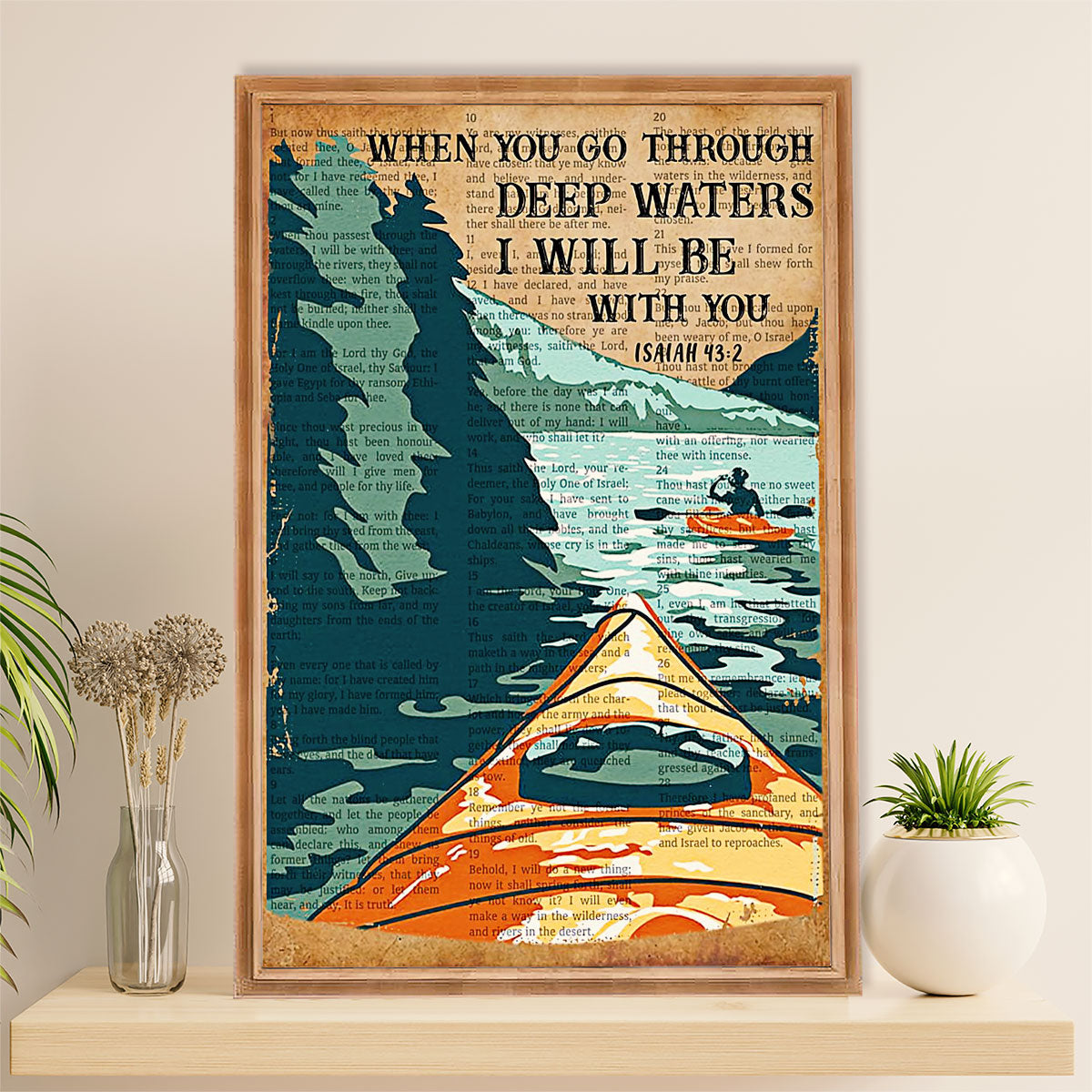 Kayaking Canvas Wall Art Prints | I'll Go Kayaking | Home Décor Gift for Kayaker