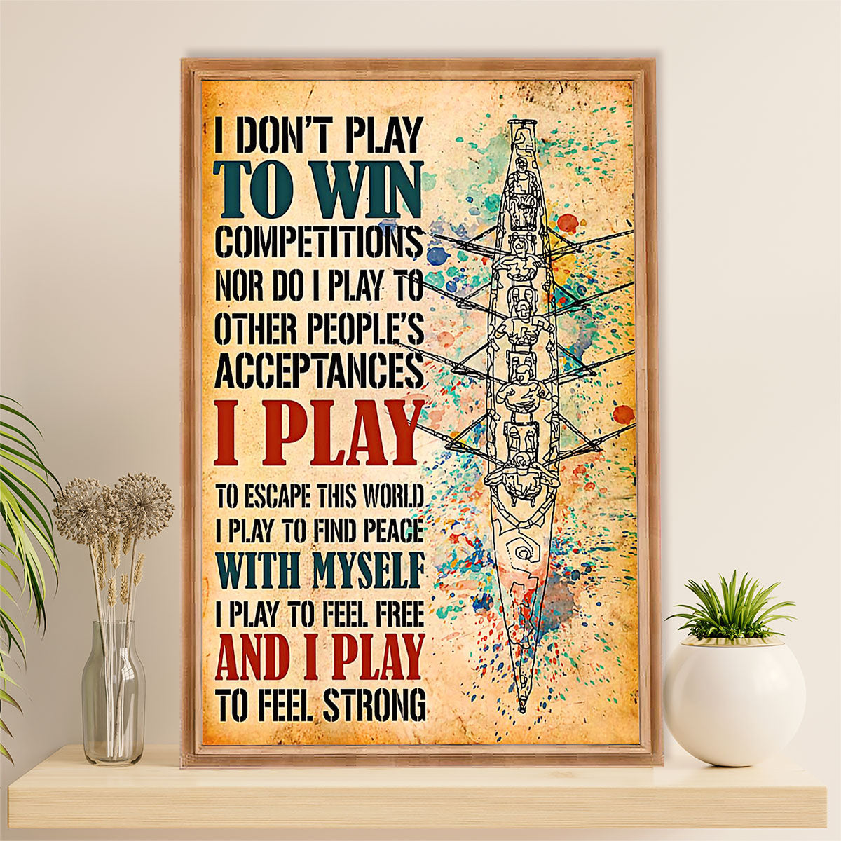 Kayaking Canvas Wall Art Prints | Lose My Mind | Home Décor Gift for Kayaker