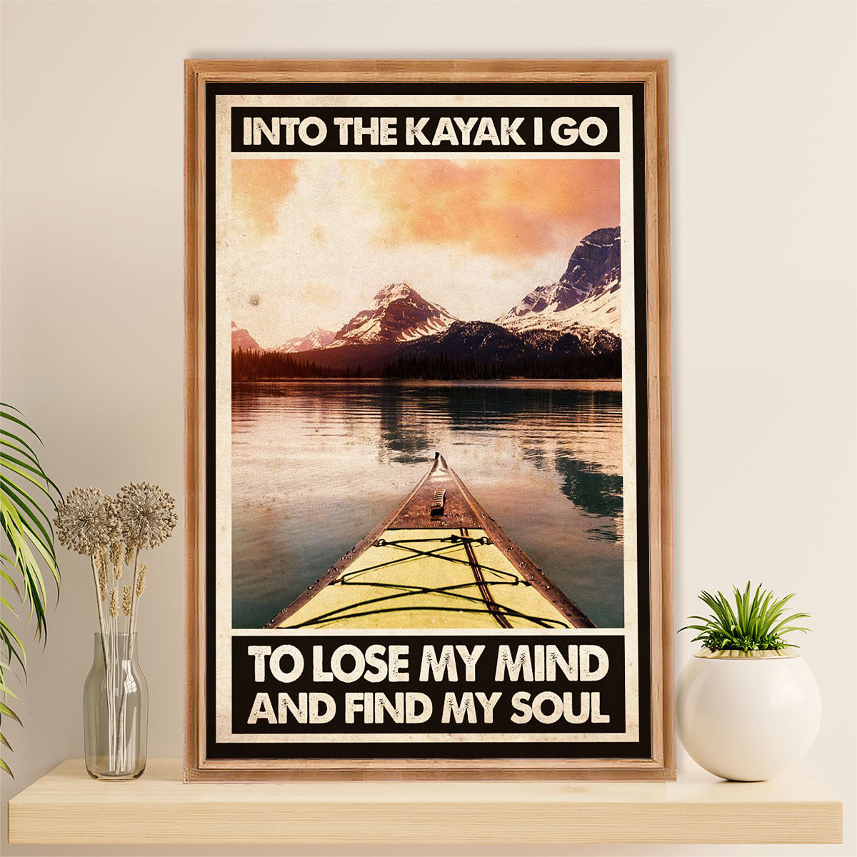 Kayaking Canvas Wall Art Prints | It's My Life | Home Décor Gift for Kayaker