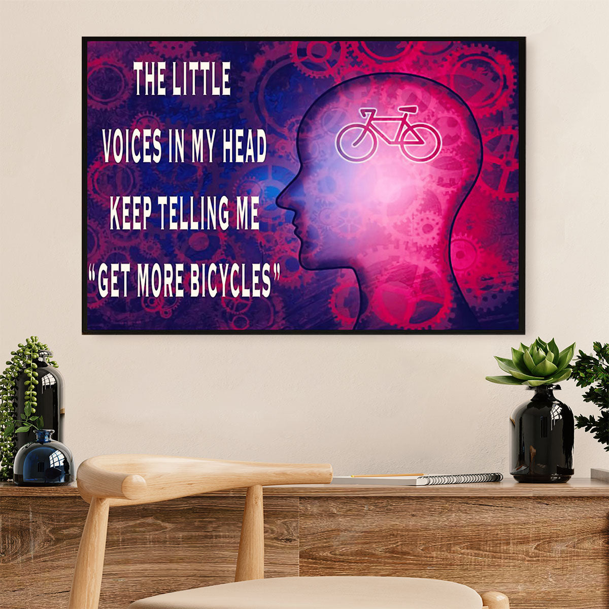 Cycling, Mountain Biking Canvas Prints | Get More Bicycles | Wall Art Gift for Cycler