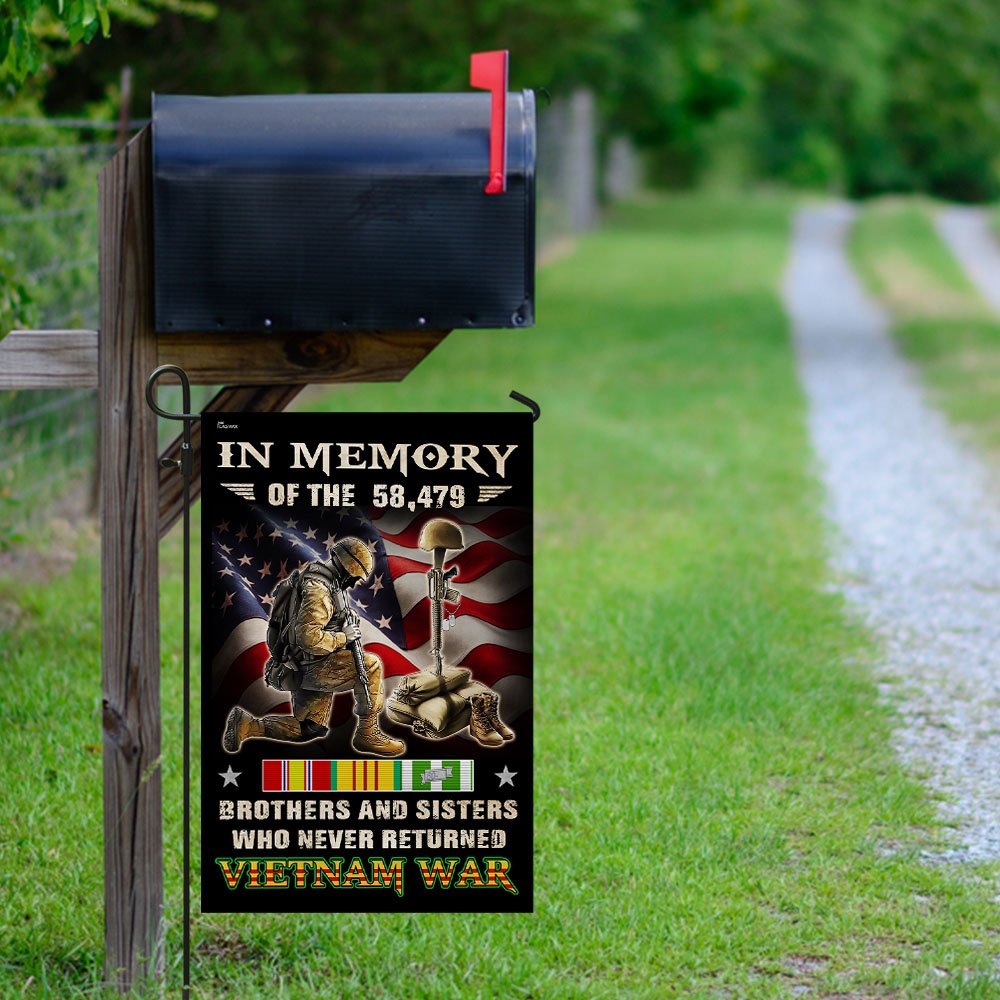 Vietnam Veteran. Brothers And Sisters Who Never Returned Flag