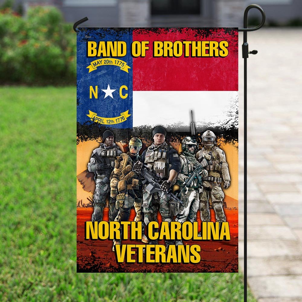 Band Of Brothers North Carolina Veterans Flag