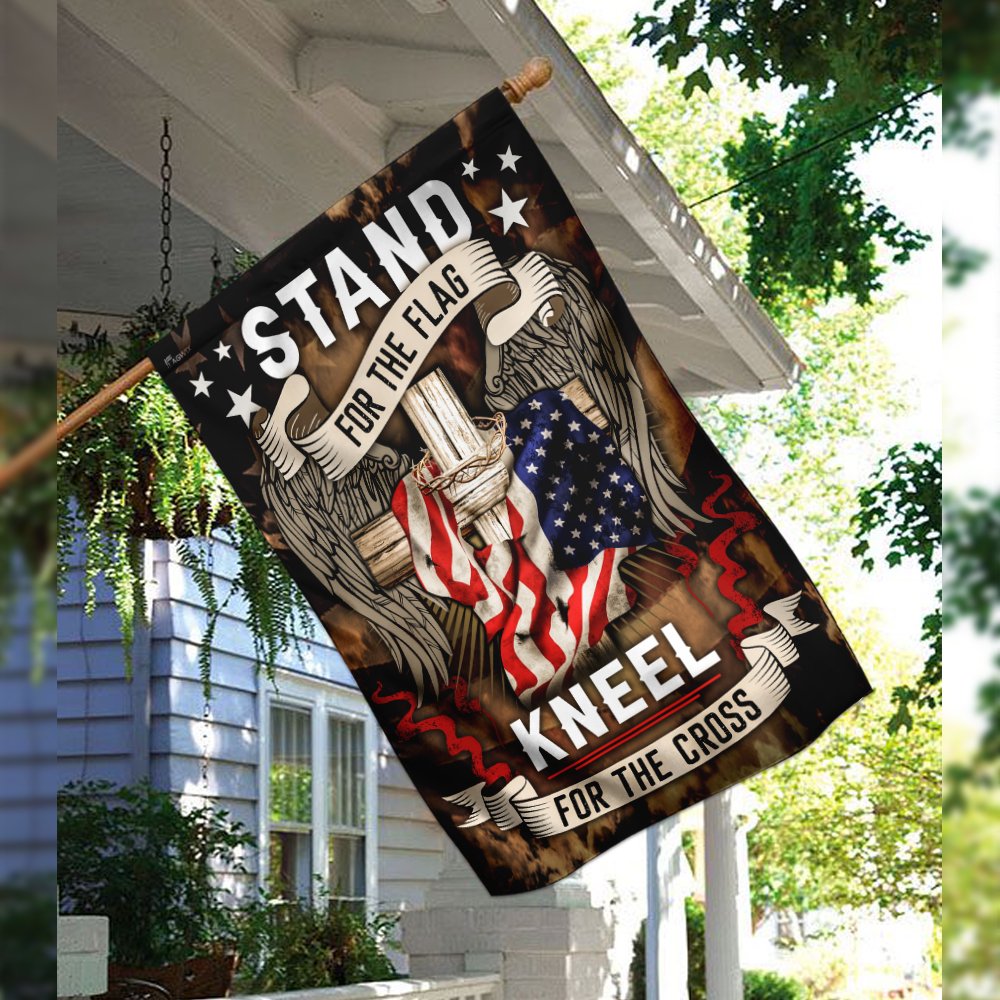 Stand For The Flag Kneel For The Cross Flag