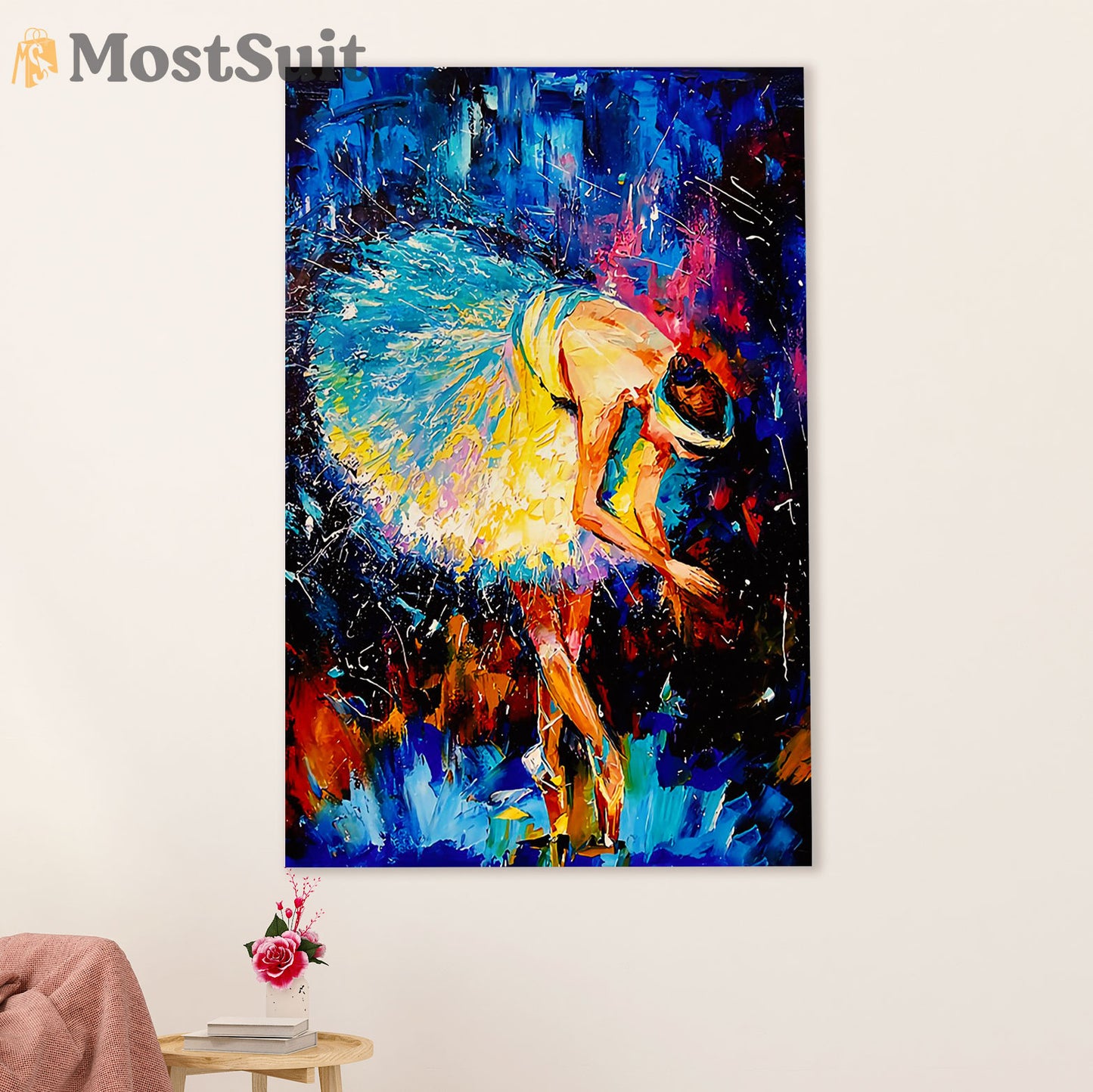 Dancing Ballet Poster Prints | Watercolor Ballet Girl | Wall Art Gift for Ballet Dancer Ballerinas