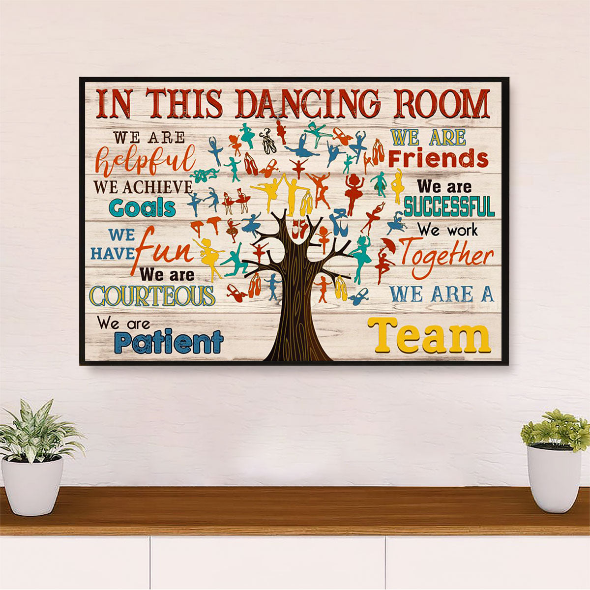 Dancing Ballet Poster Print | In This Dancing Room | Wall Art Gift for Ballet Dancer