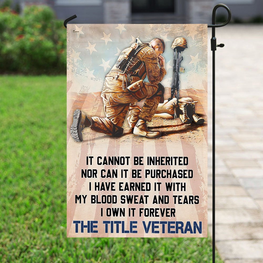 It Cannot Be Inherited The Title Veteran Flag