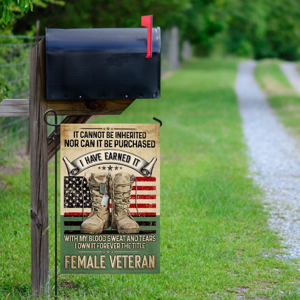 Forever The Title Female Veteran Flag