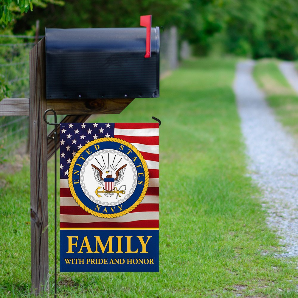 Family With Pride And Honor U.S. Navy Flag