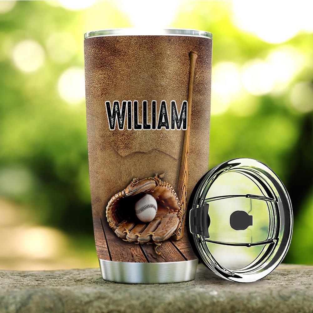 Baseball Faith Personalized NNR1311002 Stainless Steel Tumbler - MostSuit