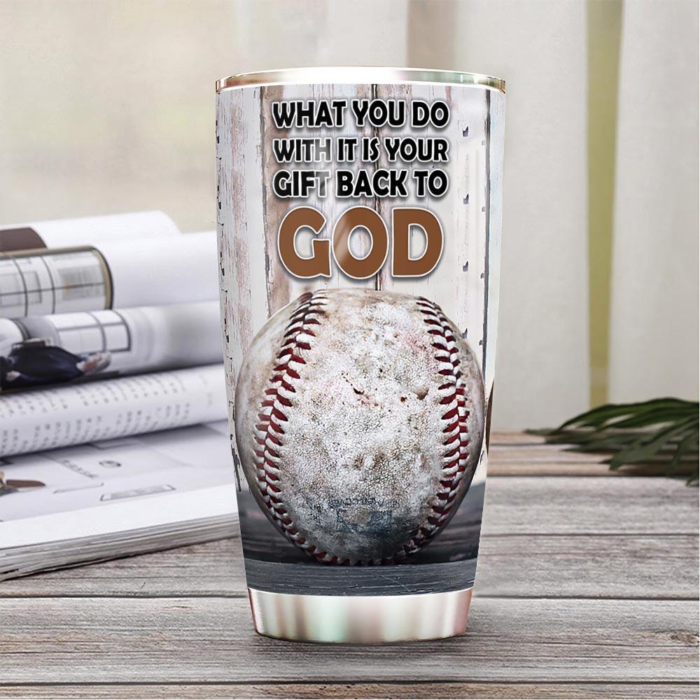 Baseball God Gift Personalized HHS1812002 Stainless Steel Tumbler - MostSuit