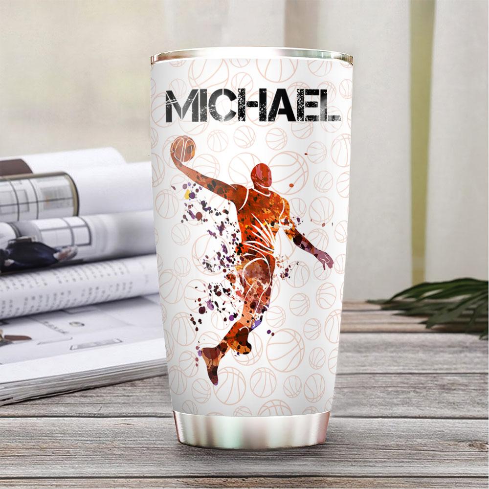 Basketball Personalized HTR0112001 Stainless Steel Tumbler - MostSuit