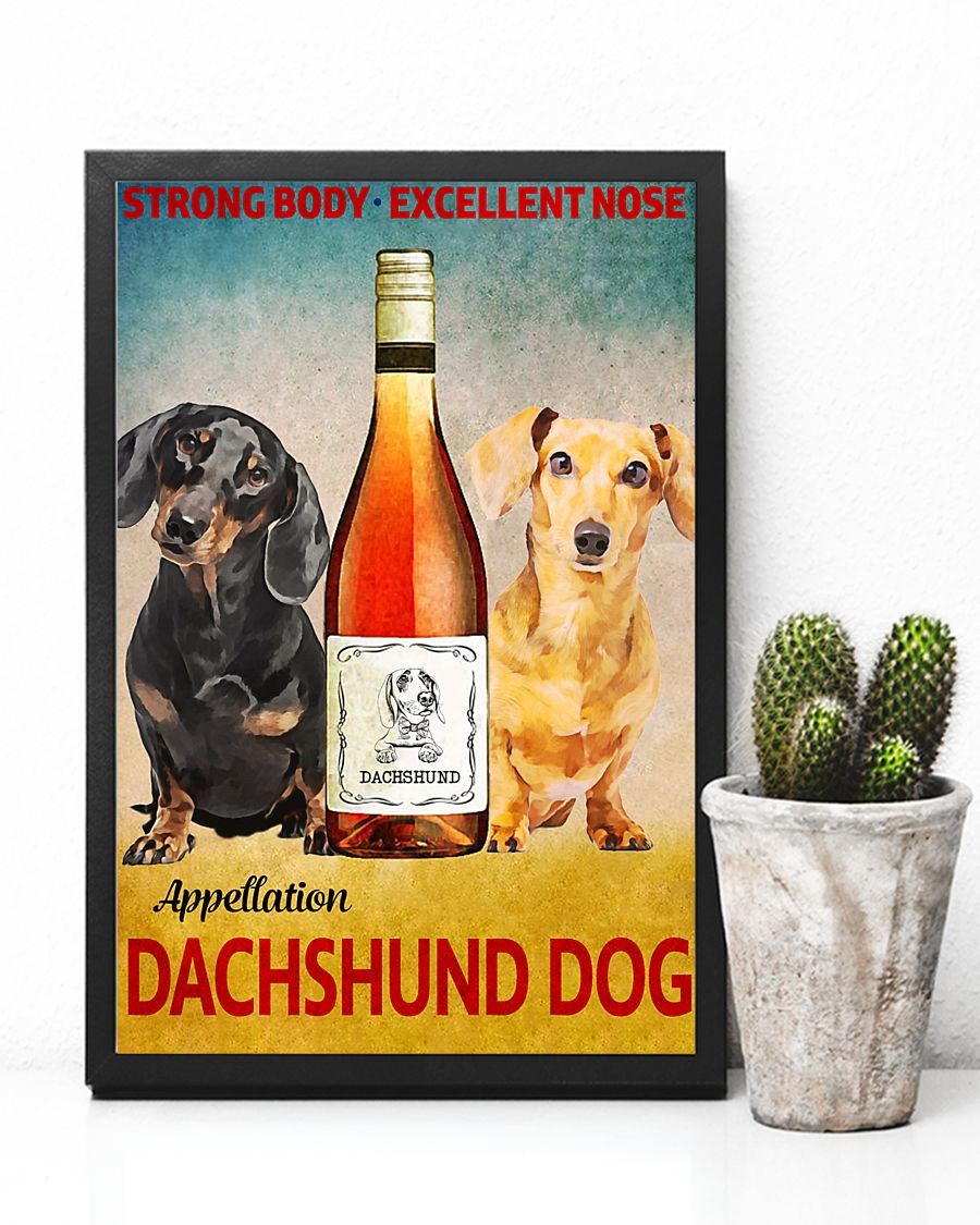 Canvas Prints Gift for Dog Lovers Dachshund Strong Body Birthday Gift Vintage Home Wall Decor Canvas - Mostsuit