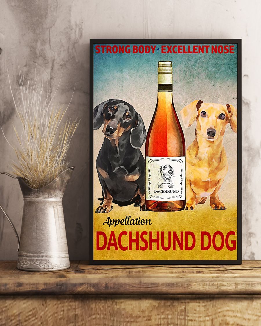 Canvas Prints Gift for Dog Lovers Dachshund Strong Body Birthday Gift Vintage Home Wall Decor Canvas - Mostsuit