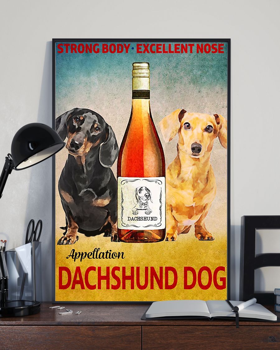 Canvas Prints Gift for Dog Lovers Dachshund Strong Body Birthday Gift Vintage Home Wall Decor Canvas - Mostsuit