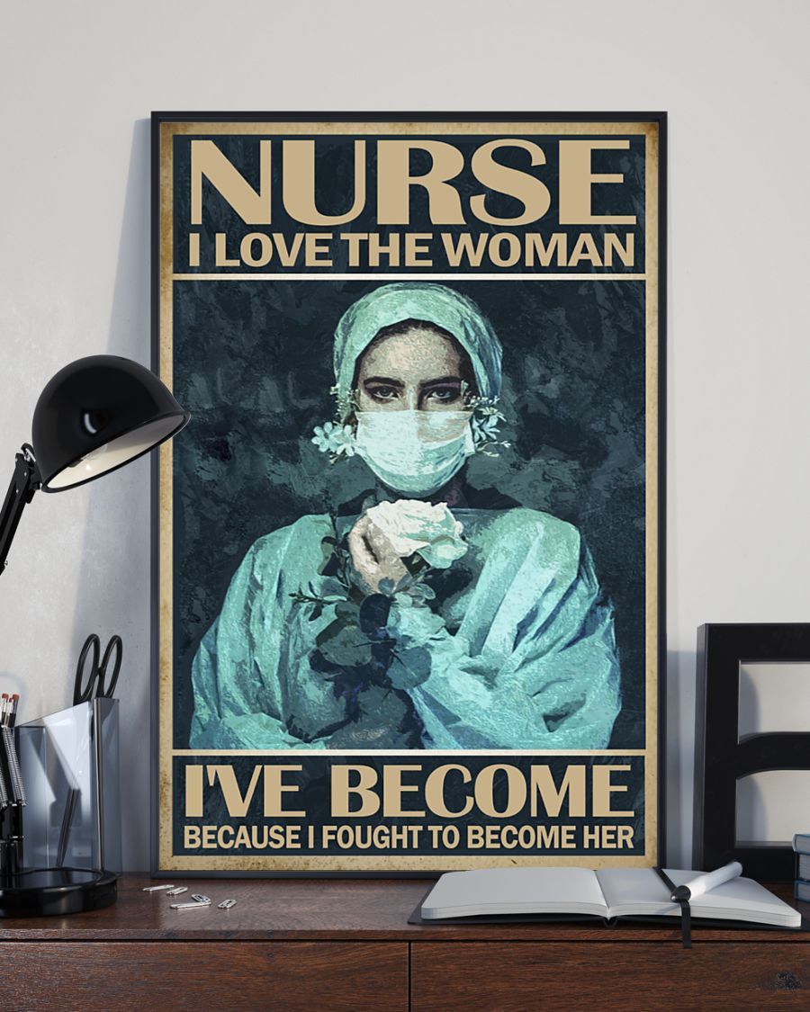 Canvas Prints Nurse - Love The Woman I've Become Birthday Gift Vintage Home Wall Decor Canvas - Mostsuit