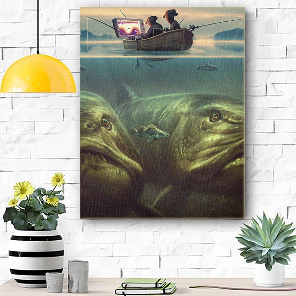 Fishing Canvas Prints Matte Canvas - Home Room Wall Decor Matte Canvas - Mostsuit