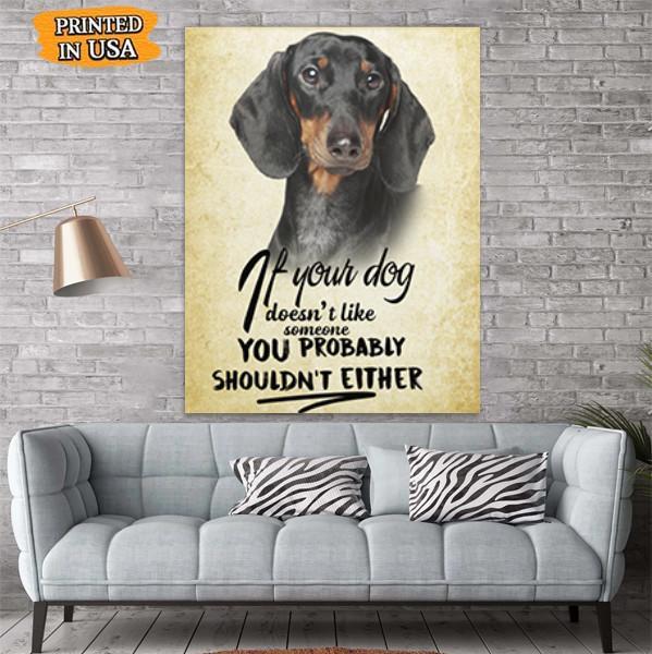 Dachshund Dog Canvas Prints Matte Canvas - Home Room Wall Decor Matte Canvas - Mostsuit
