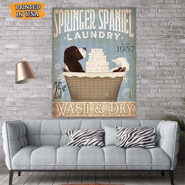 Springer Spaniel Dog Canvas Prints Matte Canvas - Home Room Wall Decor Matte Canvas - Mostsuit