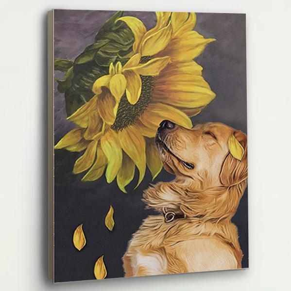 Golden Retriever Dog Canvas Prints Matte Canvas - Home Room Wall Decor Matte Canvas - Mostsuit