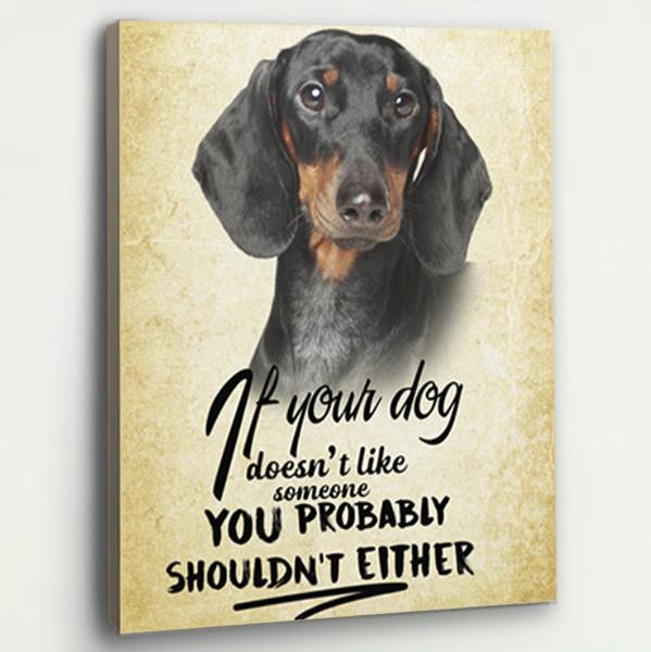 Dachshund Dog Canvas Prints Matte Canvas - Home Room Wall Decor Matte Canvas - Mostsuit