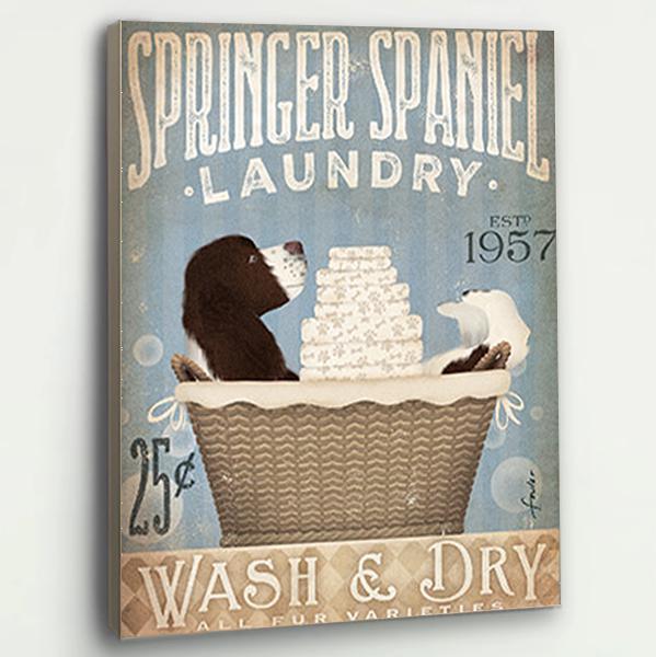 Springer Spaniel Dog Canvas Prints Matte Canvas - Home Room Wall Decor Matte Canvas - Mostsuit