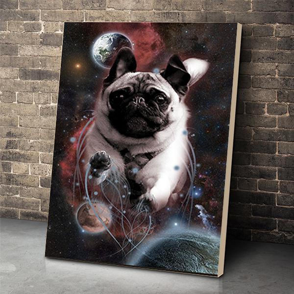 Pug Dog Canvas Prints Matte Canvas - Home Room Wall Decor Matte Canvas - Mostsuit