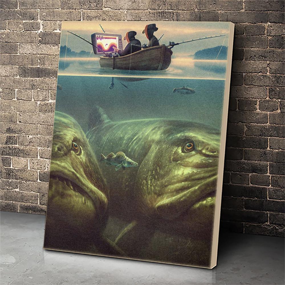 Fishing Canvas Prints Matte Canvas - Home Room Wall Decor Matte Canvas - Mostsuit