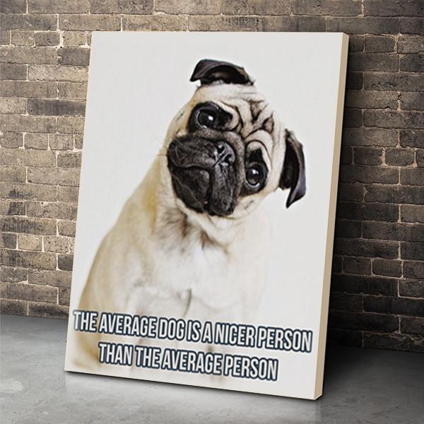 Pug Dog Canvas Prints Matte Canvas 3 - Home Room Wall Decor Matte Canvas - Mostsuit