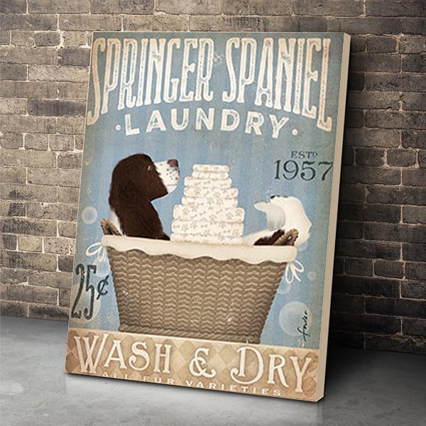 Springer Spaniel Dog Canvas Prints Matte Canvas - Home Room Wall Decor Matte Canvas - Mostsuit
