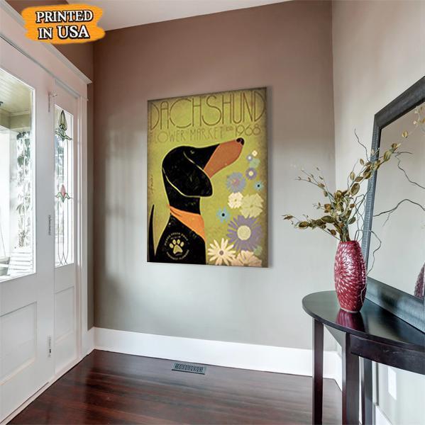 Dachshund Dog Canvas Prints Matte Canvas - Home Room Wall Decor Matte Canvas - Mostsuit