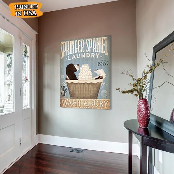 Springer Spaniel Dog Canvas Prints Matte Canvas - Home Room Wall Decor Matte Canvas - Mostsuit