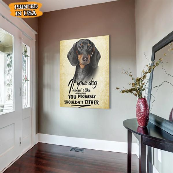Dachshund Dog Canvas Prints Matte Canvas - Home Room Wall Decor Matte Canvas - Mostsuit