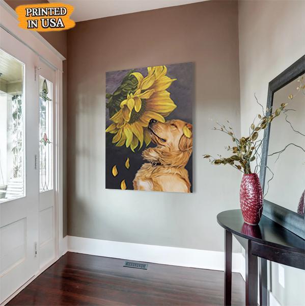 Golden Retriever Dog Canvas Prints Matte Canvas - Home Room Wall Decor Matte Canvas - Mostsuit