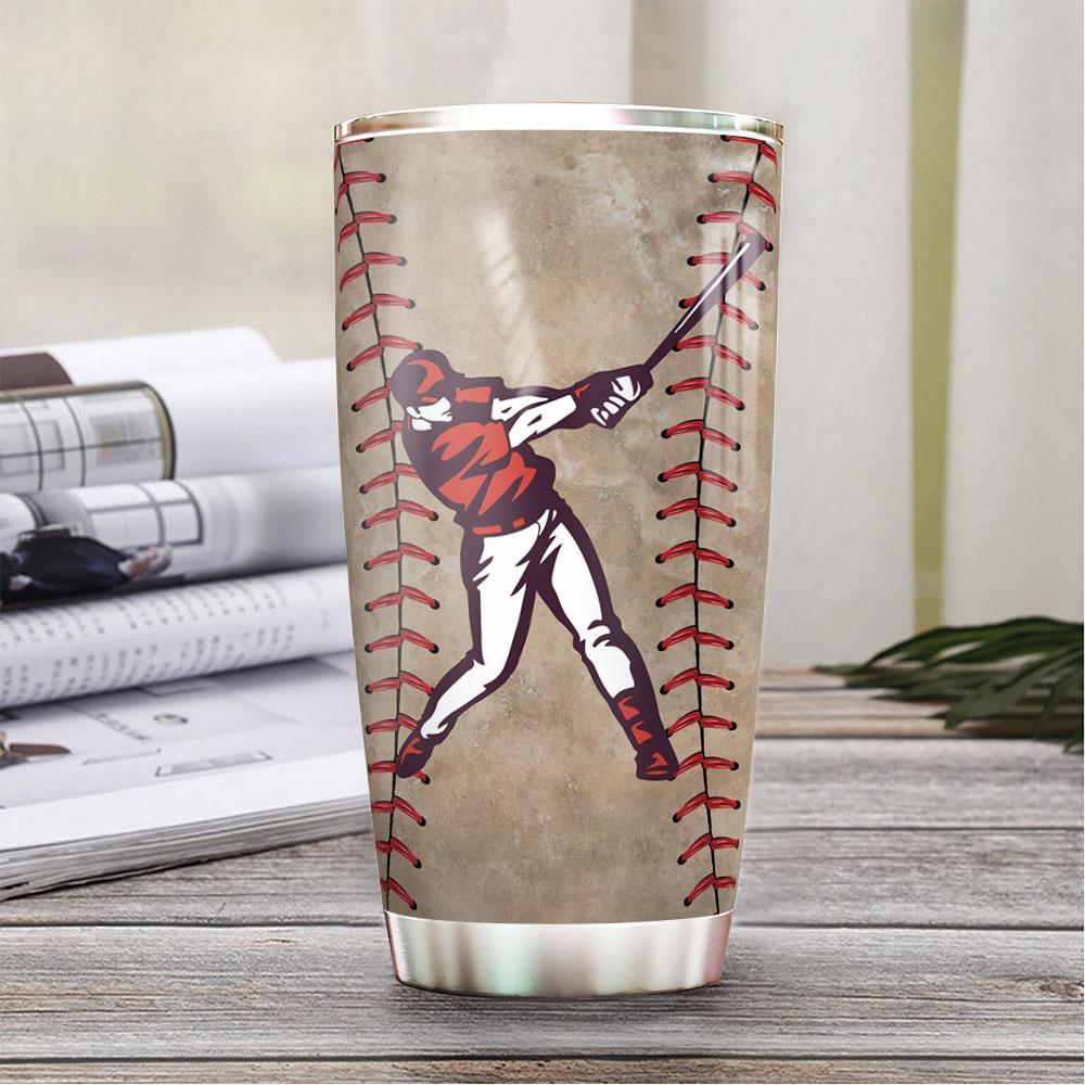 Personalized Baseball Batter HLZ0812002 Stainless Steel Tumbler - MostSuit